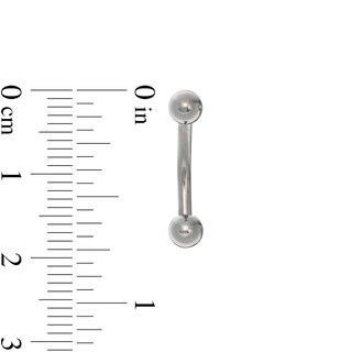 014 Gauge Belly Button Ring in Titanium - 7/16"