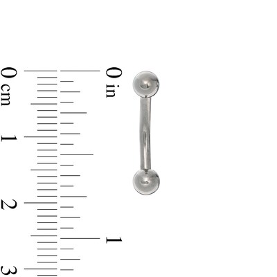 014 Gauge Belly Button Ring in Titanium - 7/16"