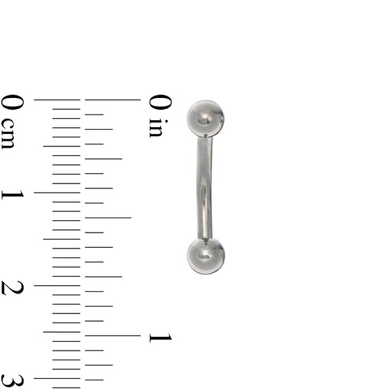 014 Gauge Belly Button Ring in Titanium - 7/16"