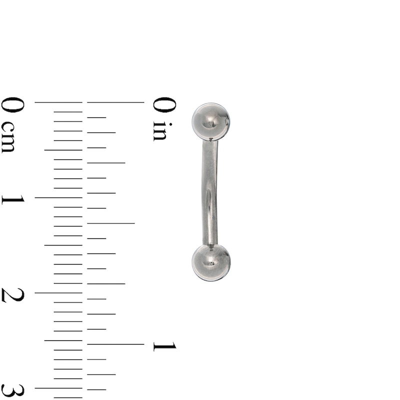 014 Gauge Belly Button Ring in Titanium - 7/16"