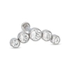 018 Gauge Crystal Crawler-Style Cartilage Barbell in Titanium - 5/16"