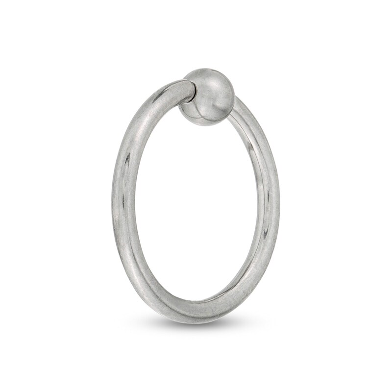 016 Gauge Captive Bead Ring Hoop in Titanium - 3/8"