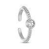 Thumbnail Image 0 of Sterling Silver Crystal Beaded Midi/Toe Ring