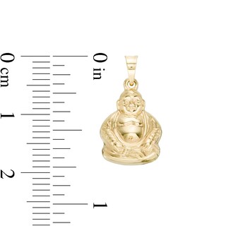 Meditating Buddha Charm in 10K Solid Gold