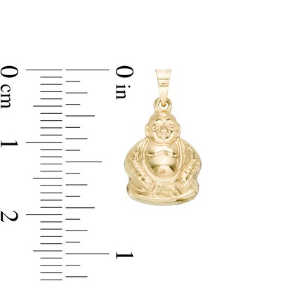 Meditating Buddha Charm in 10K Solid Gold