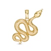 Thumbnail Image 1 of Textured Snake Necklace Charm in 10K Gold