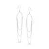 Thumbnail Image 0 of Made in Italy Semi-Circle Triple Strand Chain Drop Earrings in Sterling Silver