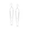 Made in Italy Semi-Circle Triple Strand Chain Drop Earrings in Sterling Silver