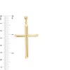 Thumbnail Image 1 of Tube Cross Necklace Charm in 10K Gold