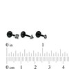 Thumbnail Image 2 of 016 Gauge Multi-Shape Black Cubic Zirconia Three Piece Labret Set in Stainless Steel with Black IP