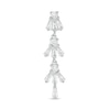 Thumbnail Image 1 of Stainless Steel CZ Baguette and Round Dangle Top Down Belly Button Ring - 14G