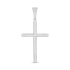 Thumbnail Image 0 of Cubic Zirconia Cross Necklace Charm in Solid Sterling Silver
