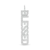 Thumbnail Image 1 of Cubic Zirconia Vertical "BLESSED" Necklace Charm in Sterling Silver