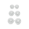 Thumbnail Image 1 of Graduated Ball Three Pair Stud Earrings Set in Sterling Silver