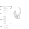 Thumbnail Image 2 of Mini Disc Dangle J-Hoop Earrings in Sterling Silver