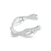 Thumbnail Image 1 of Sterling Silver CZ Twisted Geometric Ear Cuff