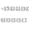 Thumbnail Image 2 of Cubic Zirconia Duos Link Bracelet in Sterling Silver - 8.5"