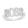 Thumbnail Image 0 of Cubic Zirconia "BOSS" Ring in Sterling Silver - Size 7