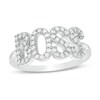 Thumbnail Image 1 of Cubic Zirconia "BOSS" Ring in Sterling Silver - Size 7