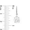 Thumbnail Image 1 of 7.5mm Cubic Zirconia Solitaire Dangle Drop Earrings in Sterling Silver