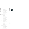 Thumbnail Image 2 of Heart-Shaped Black Cubic Zirconia Graduated Three Pair Stud Earrings Set in Sterling Silver