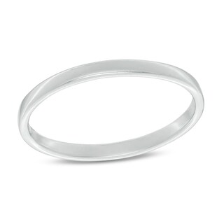 2mm Square-Edged Wedding Band in Sterling Silver