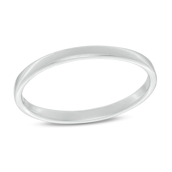 2mm Square-Edged Wedding Band in Sterling Silver