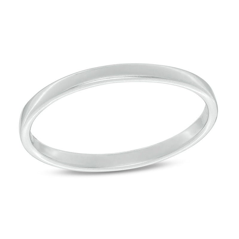 2mm Square-Edged Wedding Band in Sterling Silver - Size 8
