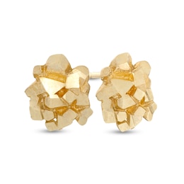 Nugget Stud Earrings in 10K Gold