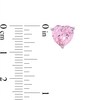 Thumbnail Image 2 of 8mm Heart-Shaped Pink Cubic Zirconia Solitaire Stud Earrings in Sterling Silver