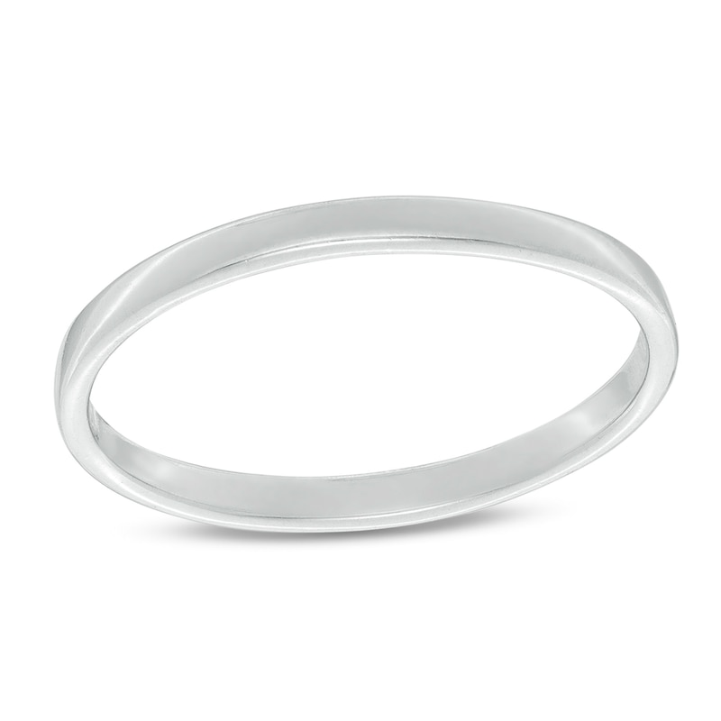 2mm Square-Edged Wedding Band in Sterling Silver - Size 9