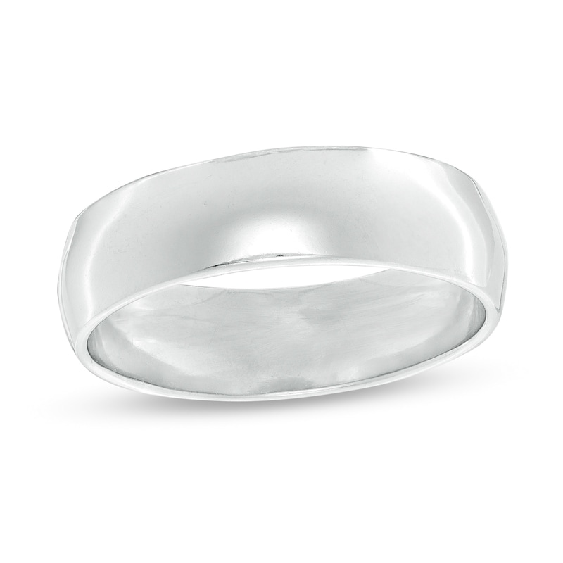 6mm Wedding Band in Sterling Silver - Size 9