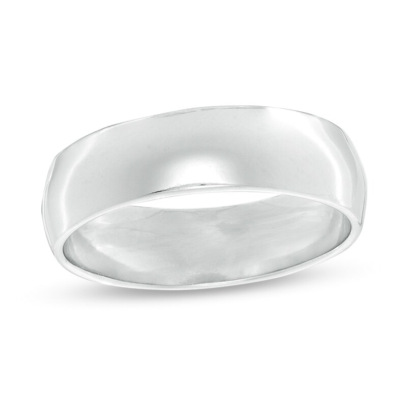 6mm Wedding Band in Sterling Silver