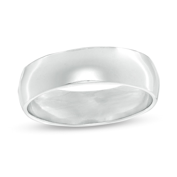 6mm Wedding Band in Sterling Silver