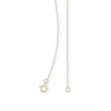 Thumbnail Image 2 of Cursive "Queen" with Crown Necklace in 10K Semi-Solid Gold - 20"