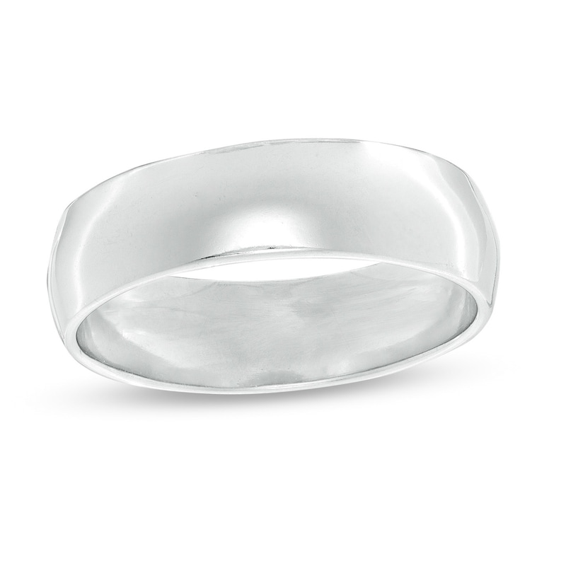 6mm Wedding Band in Sterling Silver - Size 11
