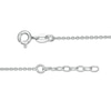 Thumbnail Image 2 of Cubic Zirconia Cursive "love" Anklet in Sterling Silver - 10"
