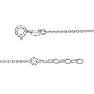 Cubic Zirconia Cursive "dream" Anklet in Sterling Silver - 10"