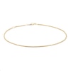 Thumbnail Image 1 of Made in Italy Sparkle Chain Anklet in 10K Solid Gold - 10"