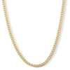 Thumbnail Image 0 of Made in Italy 3.5mm Miami Curb Chain Necklace in 10K Semi-Solid Gold - 24"