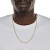 Thumbnail Image 3 of Made in Italy 3.5mm Miami Curb Chain Necklace in 10K Semi-Solid Gold - 24"