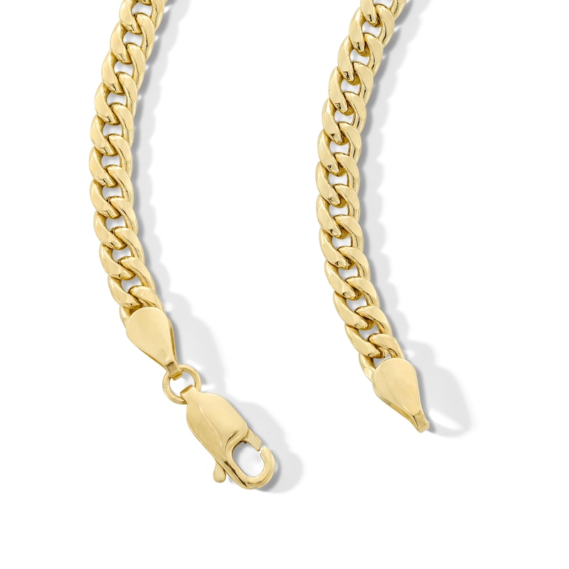 Main Image 4 of 10K Semi-Solid Cuban Curb Chain Made in Italy - 24"