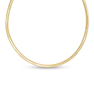 Solid Mesh Chain Necklace in 10K Gold - 18"