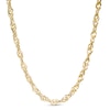 Thumbnail Image 1 of 3.7mm Hollow Singapore Chain Necklace in 10K Gold - 18"