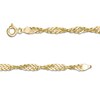 Thumbnail Image 1 of 3.7mm Hollow Singapore Chain Necklace in 10K Gold - 18"