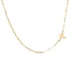 Thumbnail Image 1 of Dainty Cross Mirror Chain Choker Necklace in 10K Gold - 16"