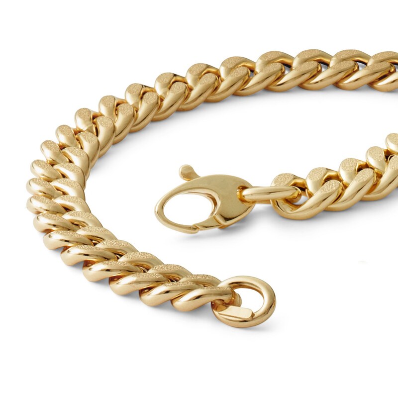 10K Gold Reversible Curb Bracelet