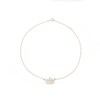 Thumbnail Image 1 of Cubic Zirconia Crown Anklet in 10K Solid Gold - 10"