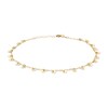 Thumbnail Image 1 of Made in Italy Mirror Hearts Dangle Station Anklet in 10K Solid Gold - 10"