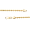 Thumbnail Image 2 of 020 Gauge Semi-Solid Rope Chain Necklace in 10K Gold - 18"
